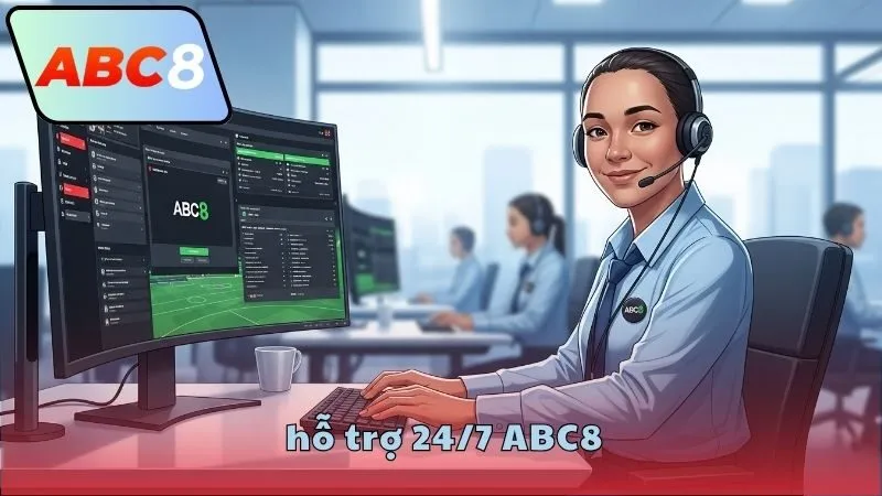 Các kênh hỗ trợ 24/7 ABC8