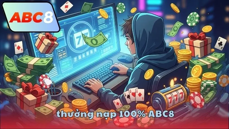 Thưởng nạp 100% ABC8 dành cho ai
