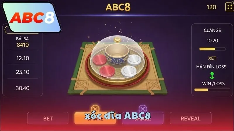 Xóc đĩa ABC8 cùng nhiều biến thể mới